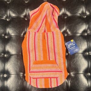 Colorful Striped Dog Hoodie size Small